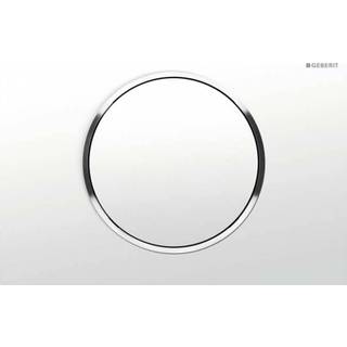 Geberit Sigma 10 Betjeningsplade med stopfunktion Hvid/blank krom