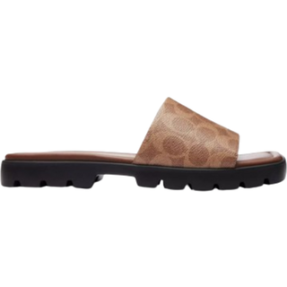 Coach COACH Brown Florence Leather Sandals