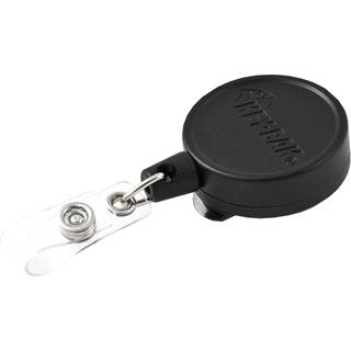 Key-bak midt6 Udtr?kkeligt b?lte I.D. Badgeholder med 36 """" Kevlar Cord 6 Oz. Tilbagetr?kning st?l drejelig b?lte klip sort (0006-005)