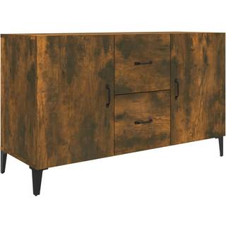 skænk 100x36x60 cm konstrueret træ røget egetræsfarve