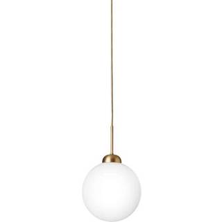 Apiales 1 Large pendel, børstet messing/opal