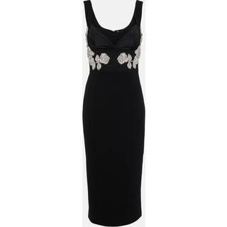 Rebecca Vallance Juliana crystal-embellished midi dress - black - XXS