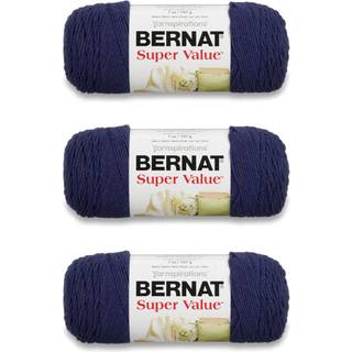 Bernat Super Value Yarn 3 Pack Denim Heather 3 Count