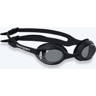 Watery nærsynede svømmebriller med styrke til børn - (-1.0) til (-5.5) - Matira - Sort (Smoke linse)