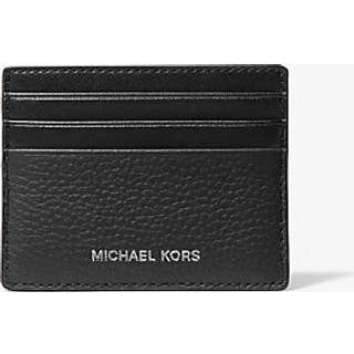 MK Hudson Logo Debossed Card Case - Black - Michael Kors - ONE SIZE