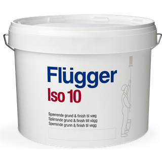 Isolermaling - Flügger Iso 10 10 L Råhvid S0500-N