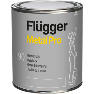 Flügger Metal Pro 90 - Blank metalmaling. 0,75 L