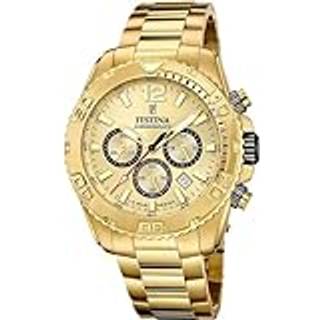 Festina F20684/1 Herrenuhr Chronograph Goldfarben
