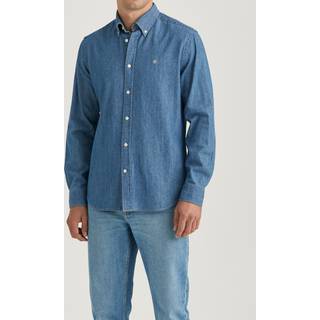 Morris Classic Fit Denim Shirt Blue