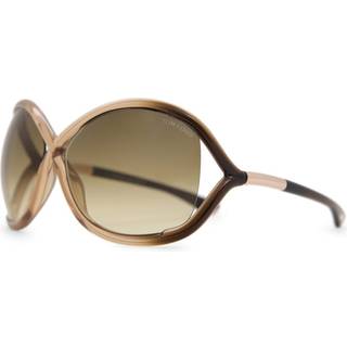 TOM FORD Kvinde FT0009 WHITNEY 74F Solbriller Injiceret Rosa Brun Geometrisk Normal Skygge