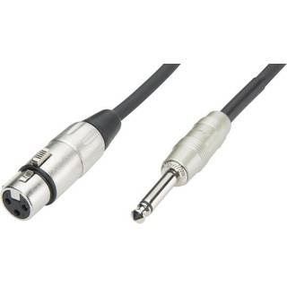 Luxorparts Mikrofonkabel XLR til 6,3 mm - 2 m, Sort