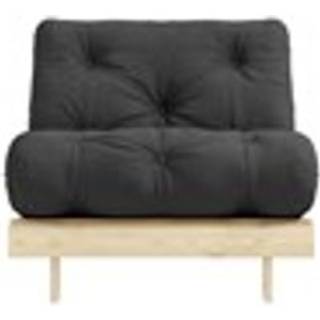 Roots 90 Sovesofa Fra Karup Design i Massiv FSC Fyrretræ | Japandi - Klar lak - 734 Dark Grey
