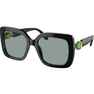 Swarovski SK6001F Asian Fit 1001/1 55 Solbriller Kvinder Black - Black - 55mm