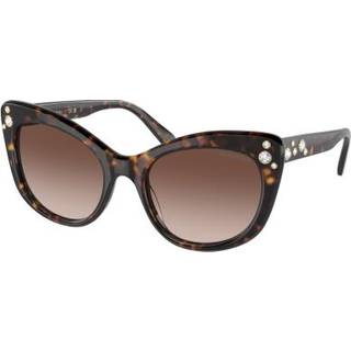Swarovski SK6020 100213 55 Solbriller Kvinder Tortoiseshell - Tortoise With Gems - 55mm