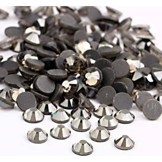 Beadsland Crystal Hotfix Rhinestone Machine Cut Stone 2880pcs/PKG (Black Diamond SS6/2mm)