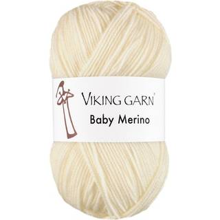 Viking Trend Baby Merino 202 Naturhvid Indhold: 100% Merinould "superwash" Vægt/længde: 50 gram = ca. 175 meter Anbefalede pinde: 3 mm Strikkefasthed: 10 cm = 28 m Tåler maskinvask, uldvask max 40°C. Tørres fladt.