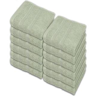 Kaufman - Premium vaskeklud på 12 (13x13 inches) 100% bomuldsring spundet meget absorberende holdbar og ultra blød følelse vaskeklude afgørende f