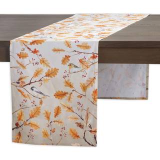 Maison D 'Hermine Tablerunner 14.50 """" X72 """" 100% Cotton Decorative Table Runners Kitchen Party Weddle Restaurant & Camping Oak Leaves (enkeltla