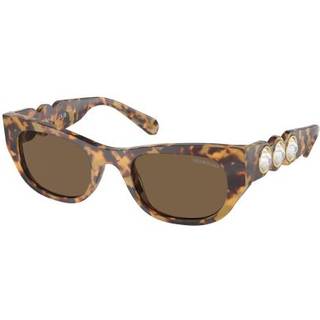 Swarovski SK6022F Asian Fit 104073 53 Solbriller Kvinder Tortoiseshell - Tortoise - 53mm