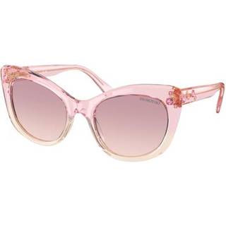 Swarovski SK6020 104868 55 Solbriller Kvinder Lyserød - Transparent Faded Pink With Gems - 55mm