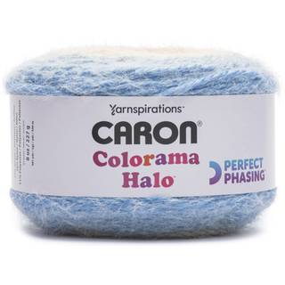 Caron Colorama Halo Cake Amber Ocean Yarn - 2 Pack med 8 oz/226,79 g - 71% akryl 18% Nylon 11% Polyester - #5 voluminøs - 60 meter til strikning
