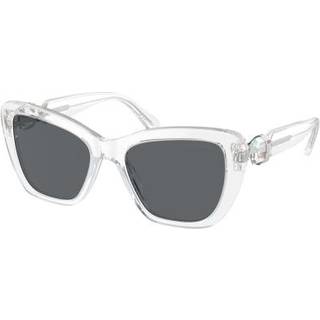 Swarovski Kvinde SK6018 102787 Solbriller Acetat Transparent Grå Cat Eye Normal