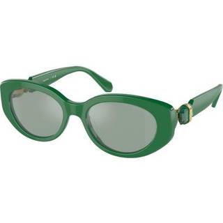 Swarovski SK6002F Asian Fit 10079C 54 Solbriller Kvinder Grøn - Dark Green - 54mm
