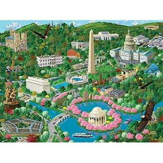 Bits and Pieces - 300 Stor Piece Jigsaw Puzzle For Adults - Washington D.C. City View - 300 PC US Capital Scene Jigsaw af kunstneren Joseph Burge