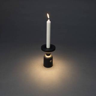 Konstsmide Nantes sort bordlampe portable