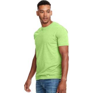 Next Level Herre Premium Fitted CVC Crew Tee (N6210) Neon HTHR Green 3XL