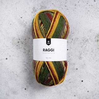 Järbo Raggi 100g 15231 Secret Garden Indhold: 70% superwash uld, 30% polyamid Vægt/længde: 100 g = ca 150 meter Anbefalede strikkepinde: 4.50 mm Strikkefasthed: 10 x 10 cm = ca 18 m x 24 p Anbefalet hæklenål: 4.50 mm Hæklefasthed: 10 x 10 cm = ca 14 fm x 17 p Vask: Maskinvask 40°C / Tørres fladt / Brug ikke skyllemiddel.