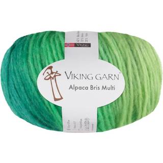 Viking Alpaca Bris Multi 332 Indhold: 42% Baby Alpaca, 33% Merinould, 25% Nylon Vægt/længde: 100 g = 270 meter Anbefalede pinde: 5-7 mm Strikkefasthed: 10 x 10 cm = 15-16 m Vask ved max 30°C / Tørres fladt.