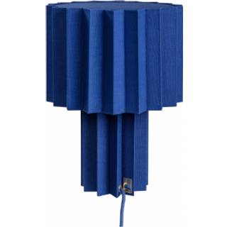 Örsjö Belysning Plissé bordlampe tekstil Blå