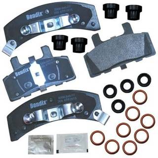 Bendix Priority1 CFM369 Front Brake Pads til 60 Special Commercial Chassis Deville Escalade Fleetwood Astro Blazer C1500 Suburban C2500 Express 1