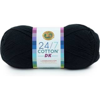 Lion Brand Yarn 24/7 Cotton DK Yarn 1 Pack Caviar