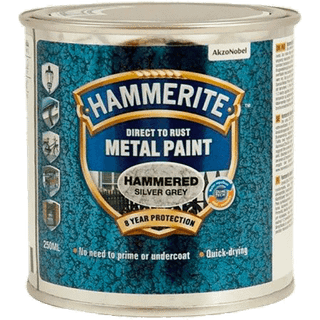 Hammerite - Hammer Effekt - Sølvgrå