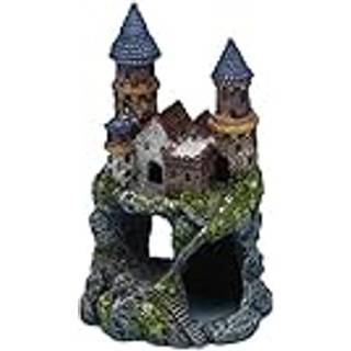 Penn-Plax Age-of-Magic Enchanted Castle Aquarium Decoration-Safe for Freshwater and Saltwater Fish Tanks-Stor
