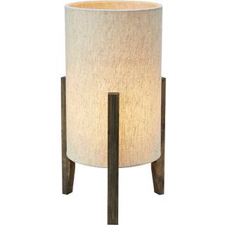 Eruca bordlampe, højde 39 cm, brun/beige, træ/linned