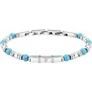 Maserati Ikonisk Stål Armbånd m/ Turkise Perler