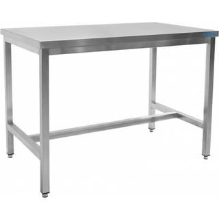 SARO bord i rustfrit stål, uden underhylde - 700 mm dybde, 2000 mm