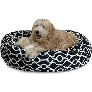 Majestic Pet 40"""" Athens Black Sherpa Bagel Seng