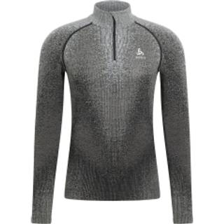 Odlo BL Top Turtle Neck L/S HZ Perform Warm Blackcomb Syntetisk undertøj Herrer størrelse XL farve grå/sort