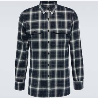 Tom Ford Checked cotton shirt - brown - EU 38