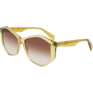 Liu Jo Kvinde LJ797S 707 Solbriller Acetat Gul Brun Firkantet Normal Skygge