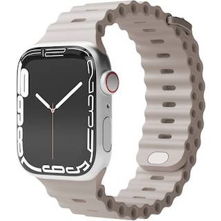 Vonmählen ocean urrem til Apple  ur 42/44/45/49 mm cream farvet
