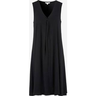 V-udskåret, ærmeløs jerseykjole