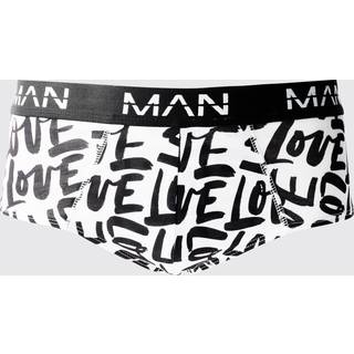 Mens Multi Man Love Printed Briefs