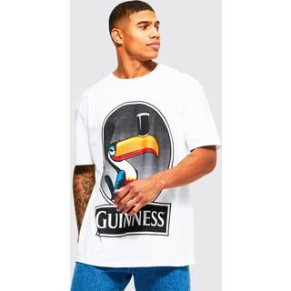Mens White Oversized Guinness Toucan License T-shirt