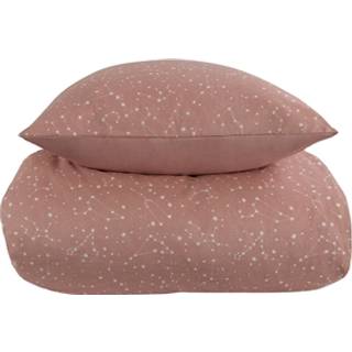 Sengetøj 240x220 cm - Zodiac peach - Stjernebillede - Sengetøj til dobbeltdyne i 100% Bomuld - Borg Living