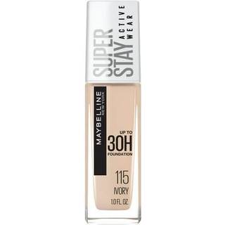 Maybelline Super Stay Full Coverage Liquid Foundation Active Wear Makeup Op til 30 timers Wear Transfer Sved- og vandafvisende mat finish Elfenbe